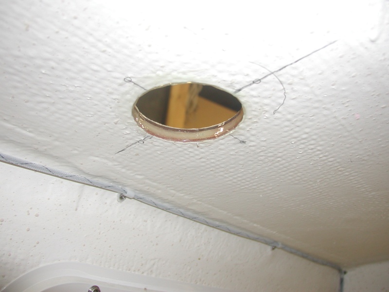 Exhaust hole from inside the cabin