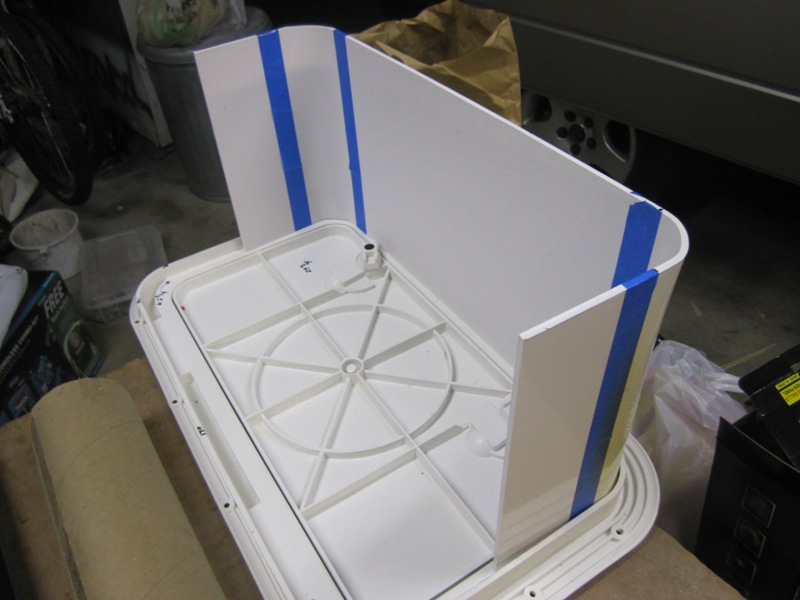 Fabricating one of the the propane lockers