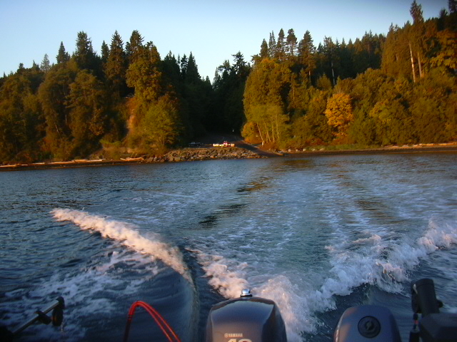 Fall fishing at Freshwater Bay