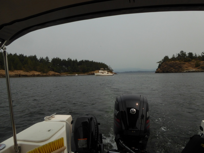 Finally decided to pull anchor and head out around 1 PM, just as a Grand Banks and a Glasply went in and grabbed my spot.