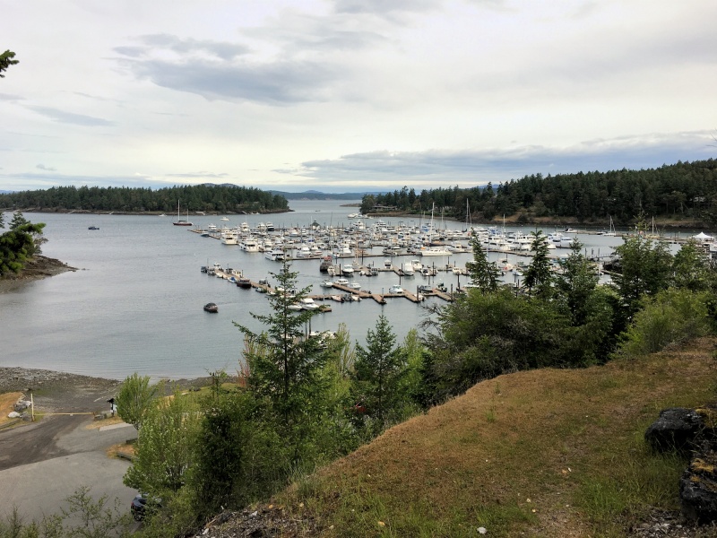 Friday I rode my bike up to Roche Harbor. It was a pretty windy morning.