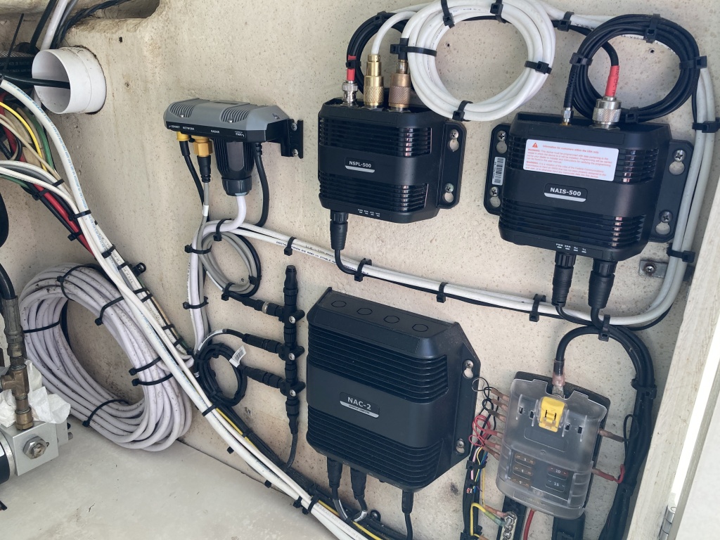 full simrad suite of electronics including full AIS and autopilot