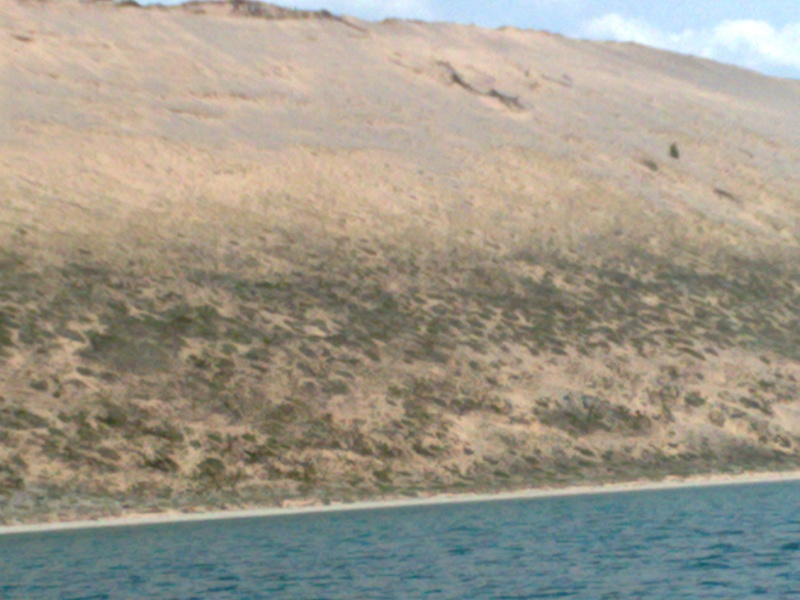 Giant sand dunes on Lake Michigan in the Midwest, who would have ever thought it was possible
