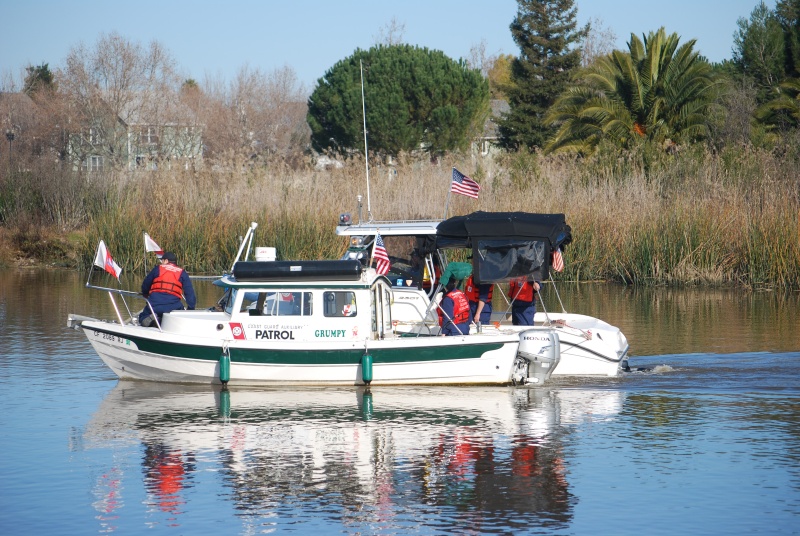 Grumpy Practicing Side Tows USCG Auxiliary