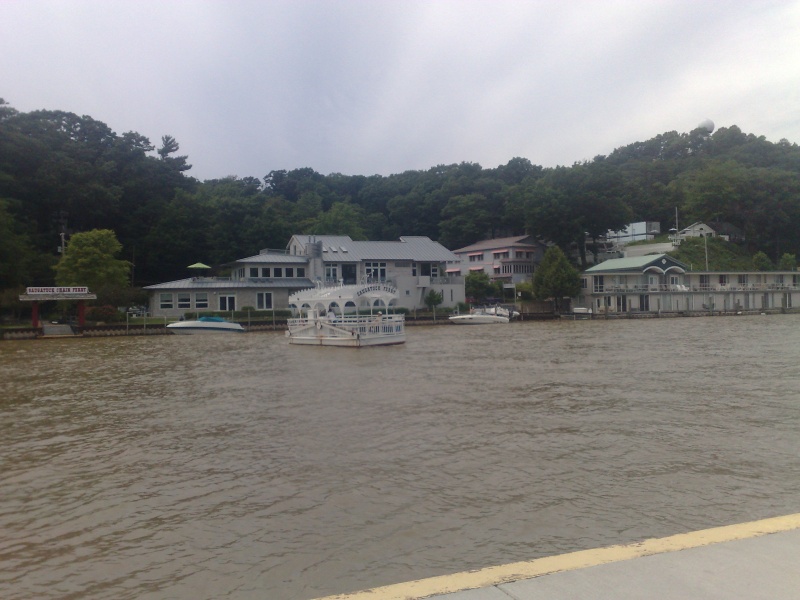 Hand driven chain ferry across the Saugatuck river