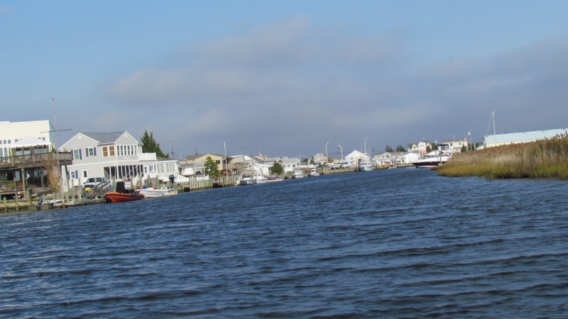 Heading into Sheltered Harbor marina
