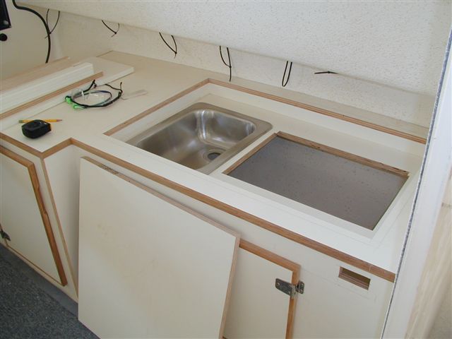 "Hidden" galley.  Seating will go over the top.  Must be Luna-C.