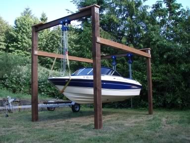 Home Made Back Yard Boat Lift ( $1800