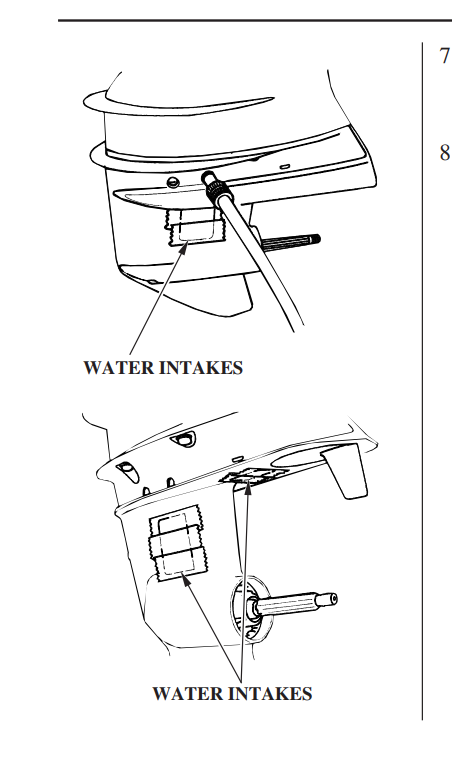 Honda BF40 Water Intakes