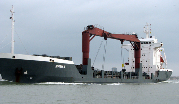 Into the ship channel, came across this freighter