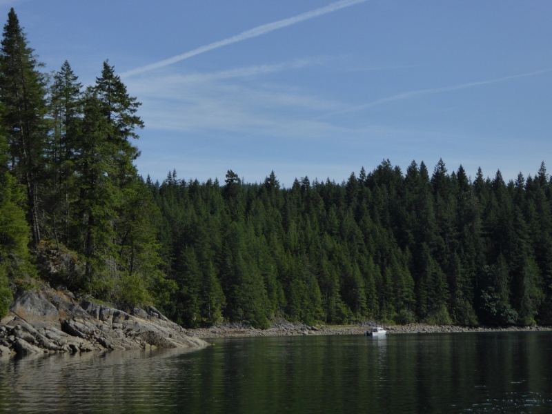 It's a pretty big bay, and not many other boats