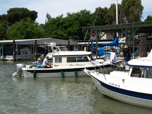 Jay and Mary ready to dock
