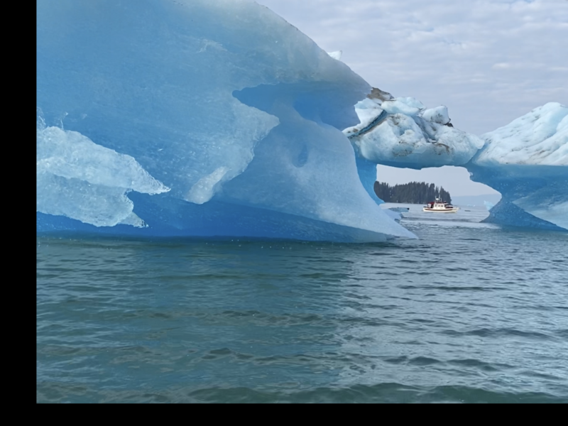 Jody Behind the Iceburg.
