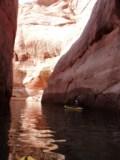 Kayaking to the head of Forbidding Canyon