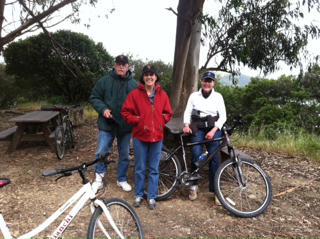 Kent and Marcia (Marcia Jane) and Kathy (Pounder) on Angel Island.