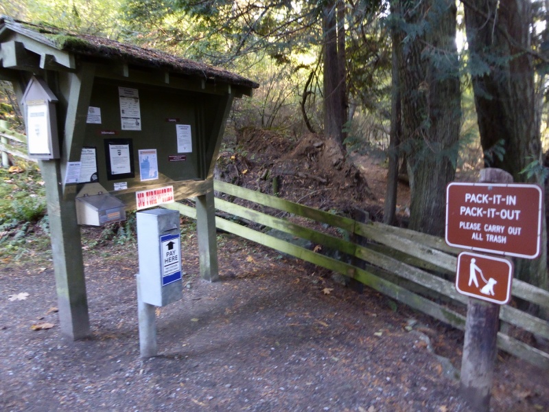 Kiosk at parking lot