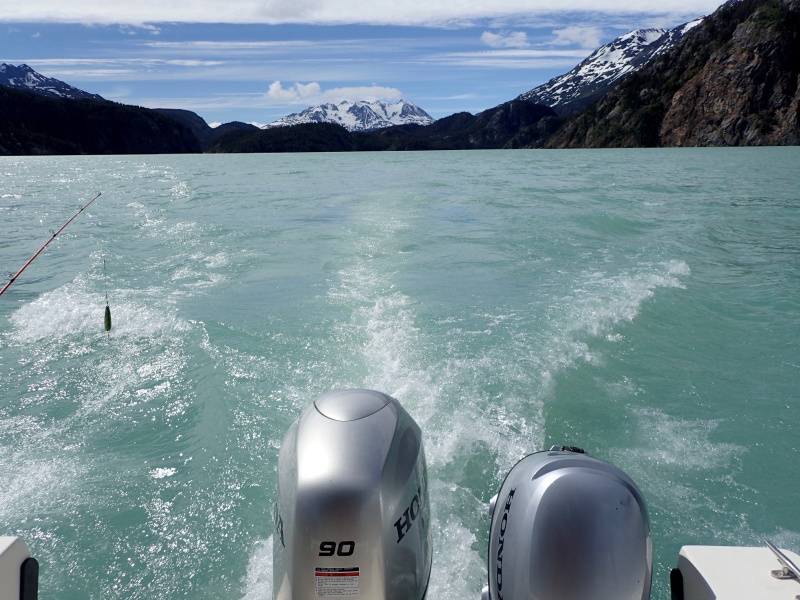 Leaving Llewellyn Inlet