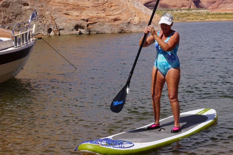 Leslie paddle boards
