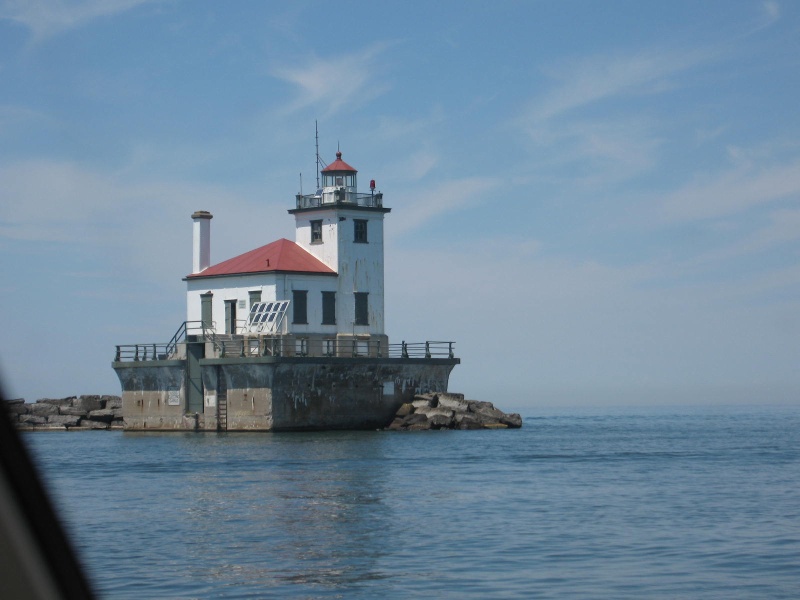 Light house at entrance to Oswego harbor