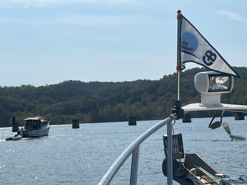 Little Tennessee River Abandoned Railroad Trestle.  New C-Brat Burgee
