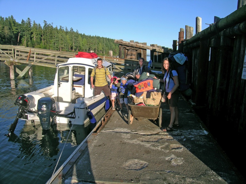 Look at all that stuff we packed in the boat!!