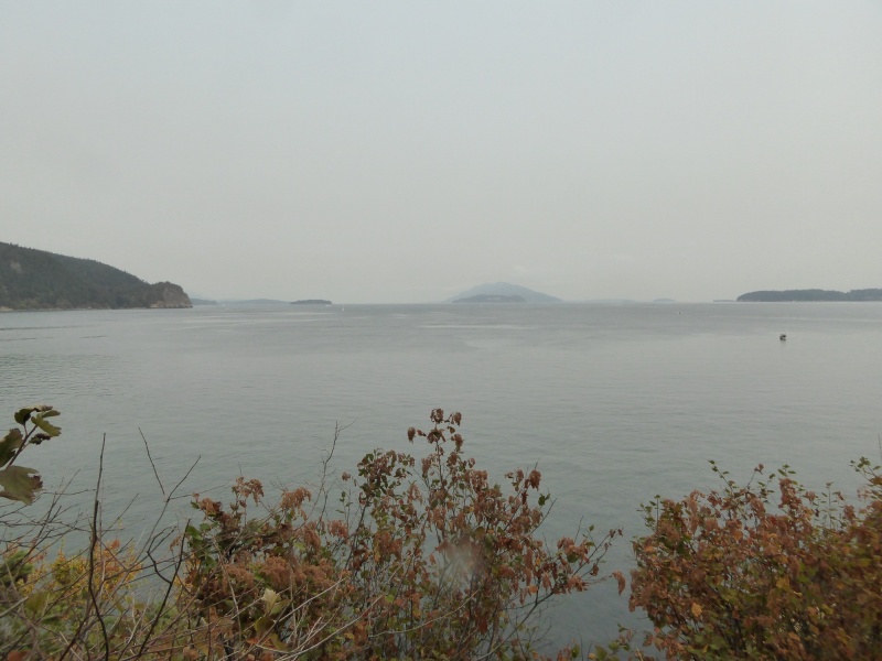 Looking north towards Lummi island in the center