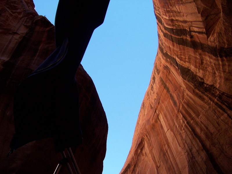 Looking up in Cathedral in the Desert 9-27