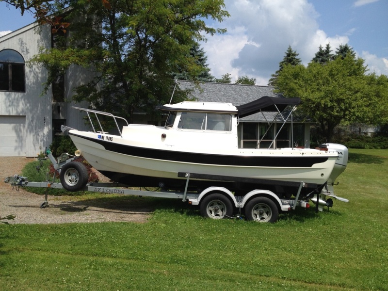 Merdraco - temporarily in Upstate NY, waiting for a tow to her new home in Saint James City, FL