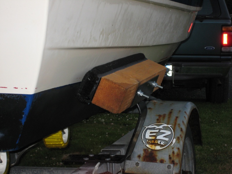 Mini bunks- Loads straight every time and keeps the boat from sliding back and forth on the road.