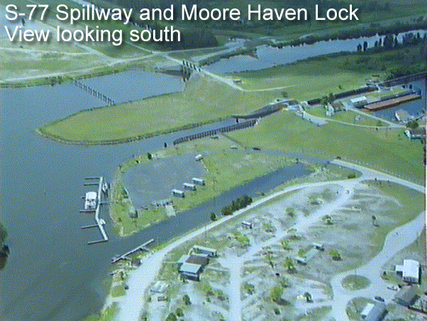 Moore Haven Lock looking south