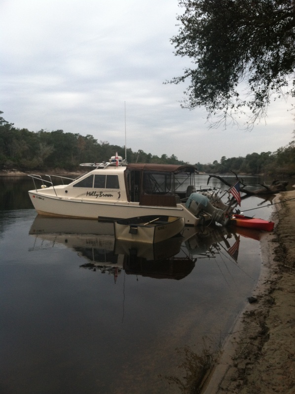 Most nights we anchored up perpendicular to the current flow, stern to shore. Makes it easy in the am for the pups to get off the boat and reduced the gurgling sound of the current flow under the boat. Quiet as a peep. Wonder where that saying comes from.