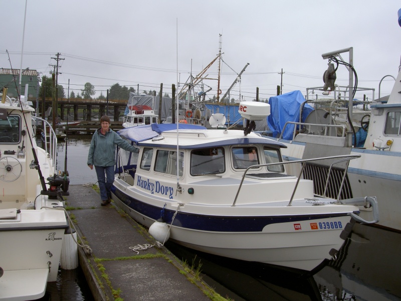 New anchor on & JoLee headed out for tour of Petersburg.  Old concrete dock walkways were the best of all docks visited so far for getting in & out of the boat
