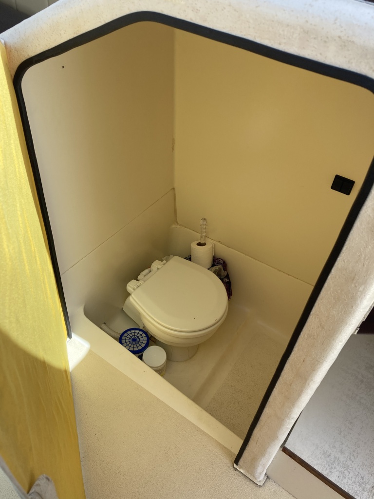 new electric head w/ Y valve (to holding tank/direct overboard)