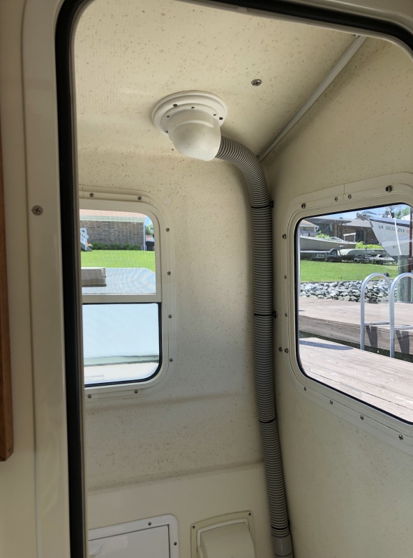 New overhead fitting and custom mounting with Starboard plastic