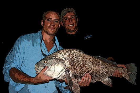 Nice Black Drum in the middle of the night.