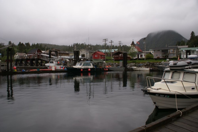 Northbound-DSC06326 Hartley Bay.  Also out of fuel when we arrived.  We spent the night (no charge for moorage or shore power!) and then went to Kitimat the next morning.