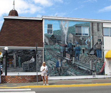 One of the many murals in Chemainus