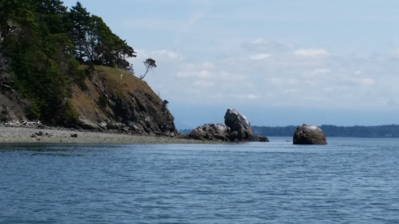 One of the many small islands.
