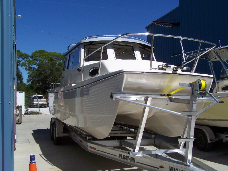 Our new 2009 Tomcat 255 "Destiny" at Wefings Marine in Eastpoint, Florida September 2009