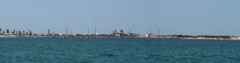 Panorama of the jetties