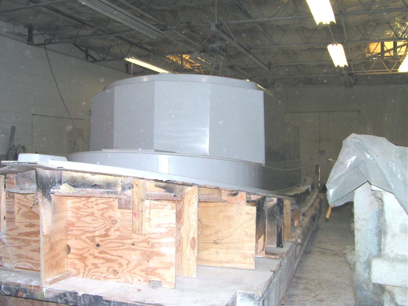 (Pat Anderson) Another view of plug after mold taken, 4-14-06