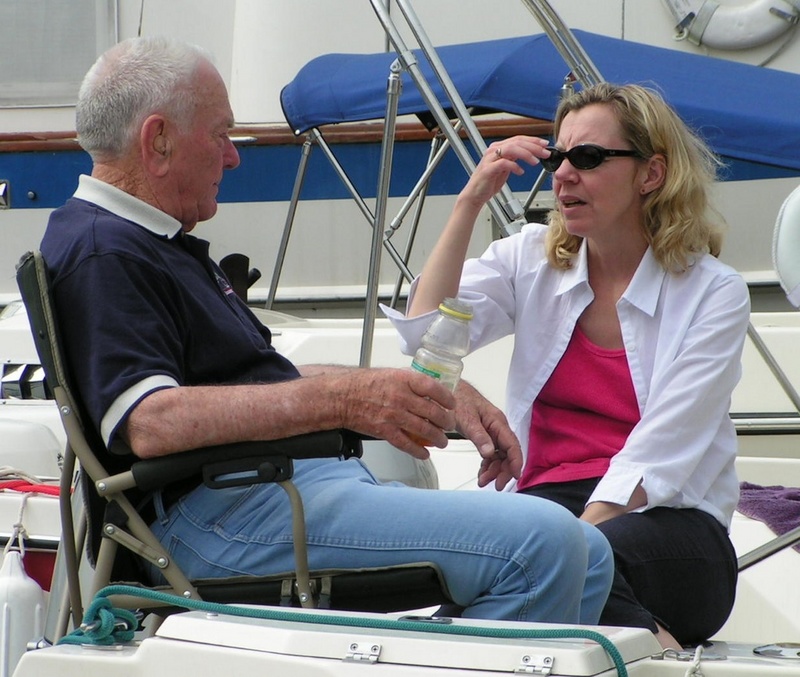 (Pat Anderson) Dusty and Cynthia in a Deep Conversation