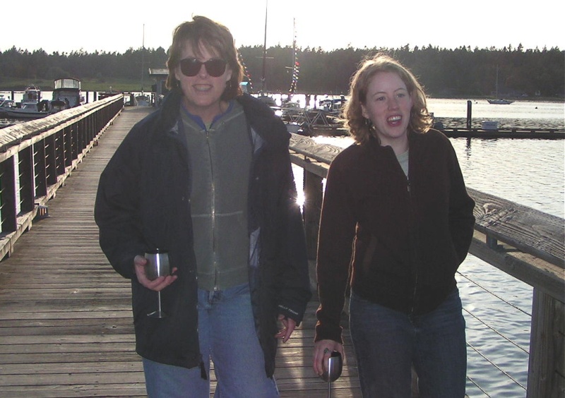 (Pat Anderson) - Shelley and Annie (Bess-C), Now What Did that Sign Say About Open Containers Past This Point???? (True Brats)