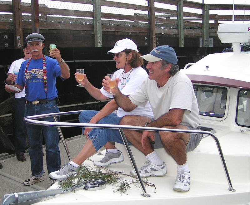 (Pat Anderson) To the sea, to the sailors of old, to Two Lucky Fish!  Take a sip!