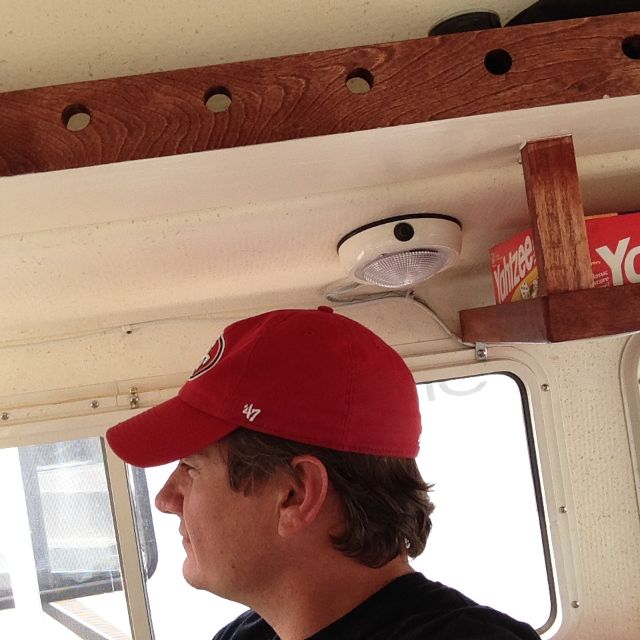 Plenty of head clearance.  Installing soft corner protector for safe measure