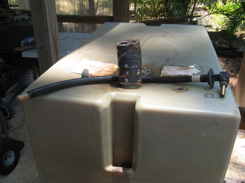 Port tank with pick up tube removed