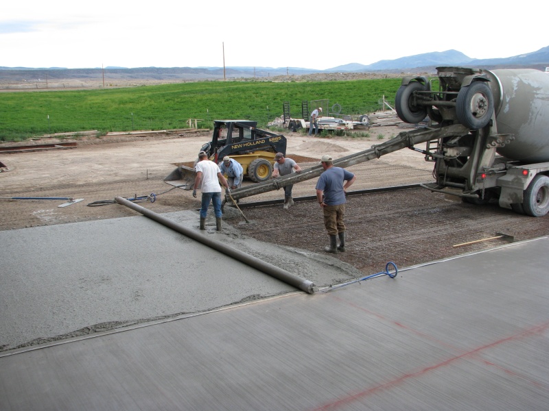 Pouring another section