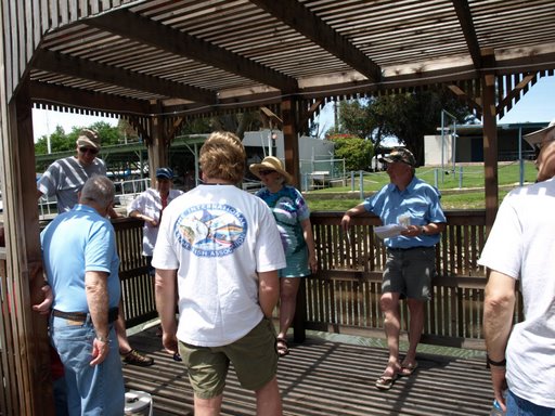 Pre-cruise meeting with Captain Jim