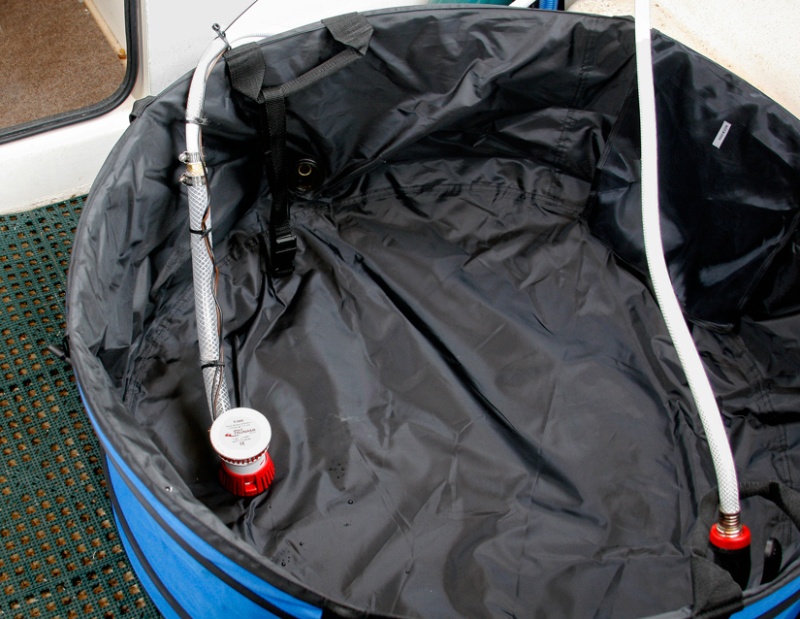 Pump and Return hoses - Bilge pump transfers water in the tub to the heat exchanger on the Wallas.