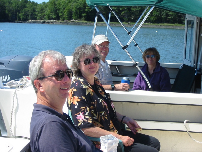 Rafted-up for lunch in the Oven Mouth of the Cross river